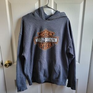 Harley-Davidson Gray Hoodie Size Large